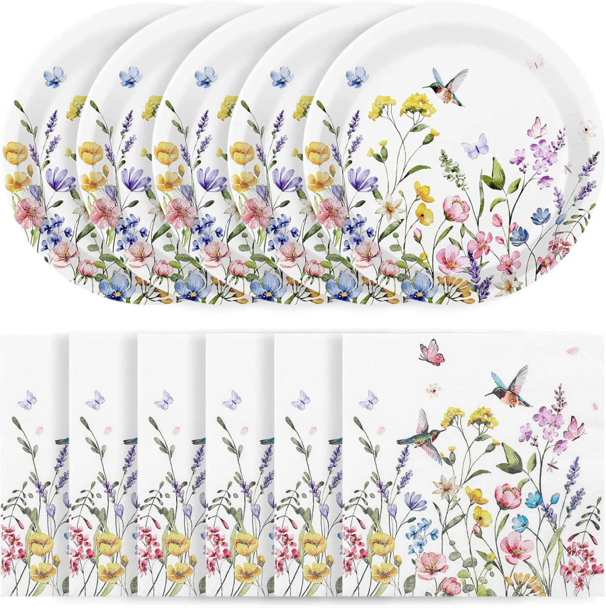 Wildflower Paper Plates and Napkins Only $4.xx (Reg. $10) at Amazon
