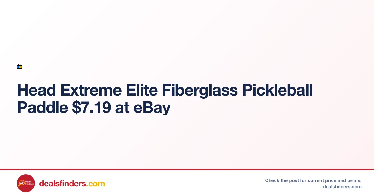 Head Extreme Elite Pickleball Paddle Only $7.19 at eBay