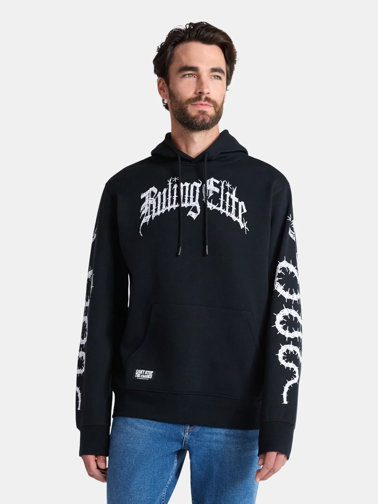 Crooks & Castles Men’s Ruling Elite Graphic Hoodie Only $8.45