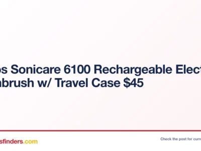 Philips Sonicare 6100 Electric Toothbrush Only $45 at eBay