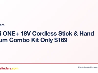 Ryobi ONE+ 18V Cordless Stick & Hand Vacuum Combo Kit Only $169