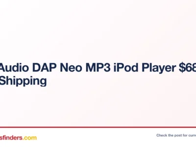 Fosi Audio DAP Neo MP3 iPod Player $68 + Free Shipping