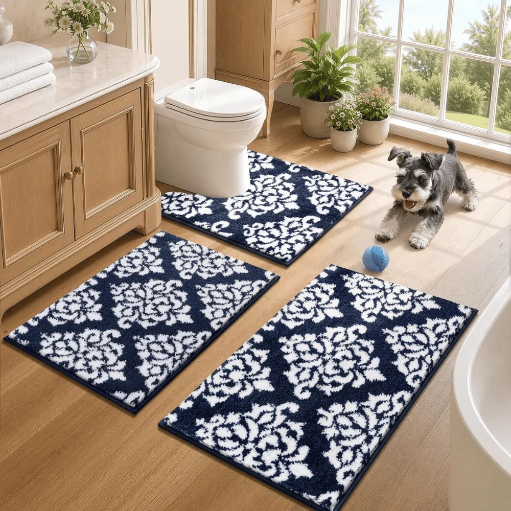 LOKHOM Bathroom Rugs Set Deal: Save $19.xx at Amazon