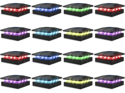 16 Pack 4×4 Solar Post Cap Lights Deal: Save $38.xx at Amazon