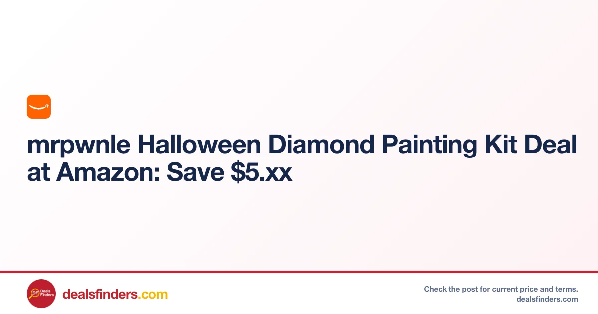 mrpwnle Halloween Diamond Painting Kit Deal at Amazon: Save $5.xx