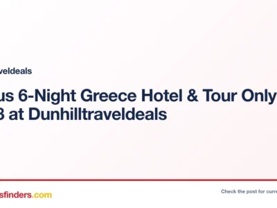 Globus 6-Night Greece Hotel & Tour Only $2798 at Dunhilltraveldeals