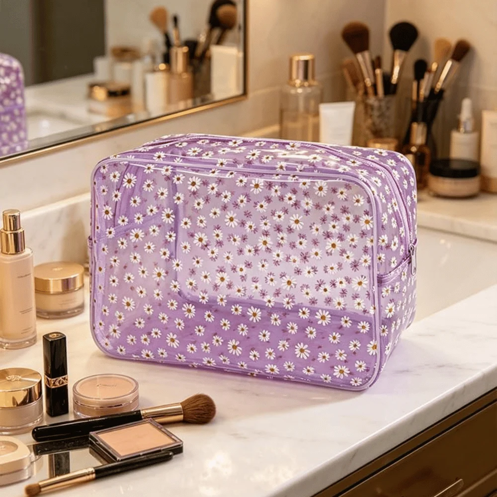 0.8mm Transparent Cosmetic Bag Deal: Save $9.xx at Amazon