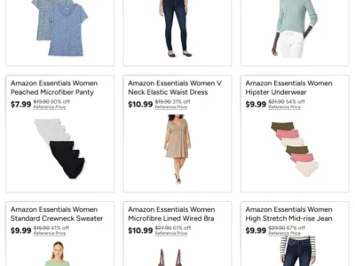 Amazon Essentials Women Apparel Deal: Save Up to 73% at Amazon