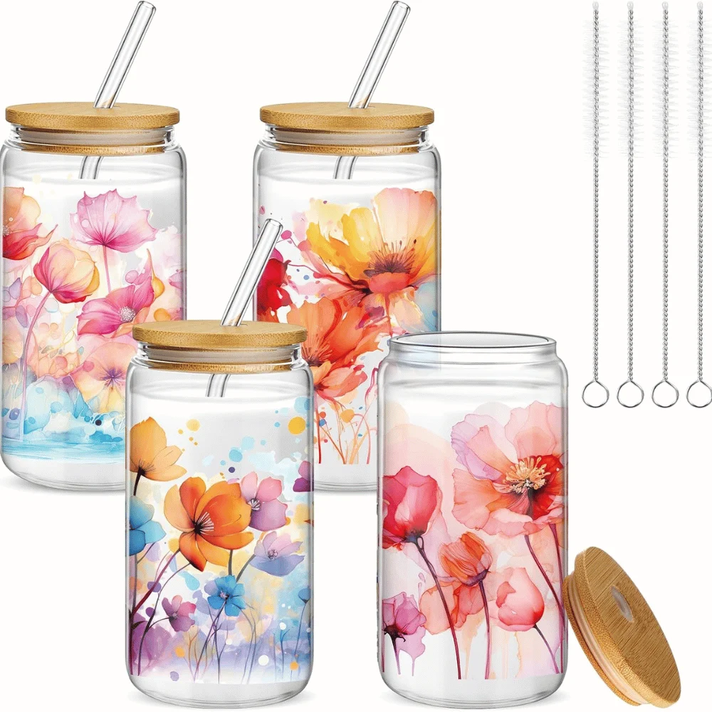 Mumufy Watercolor Glass Cup Deal: Save $10.xx at Amazon