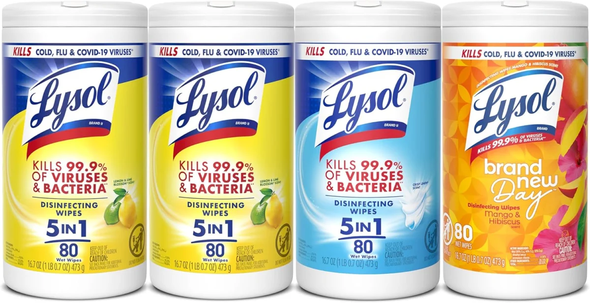 Select Accounts 4-Pk 80-Count Lysol Disinfecting Wipes Only $13.xx