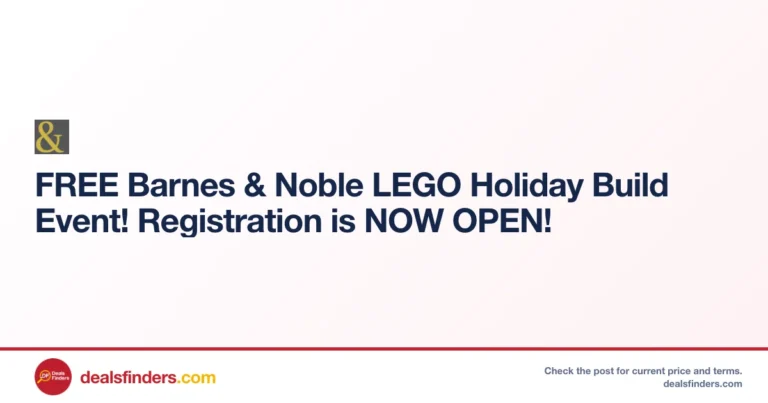 Barnes & Noble LEGO Holiday Build: Local Details Unconfirmed