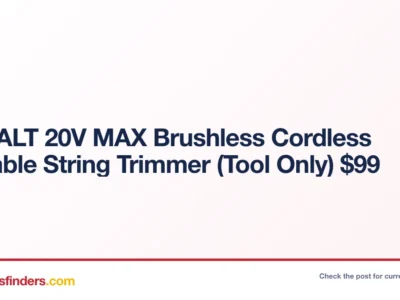 DEWALT 20V MAX Brushless Cordless Foldable String Trimmer (Tool Only) $99
