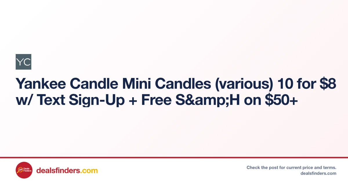 Yankee Candle Mini Candles Only $8 at Yankee Candle