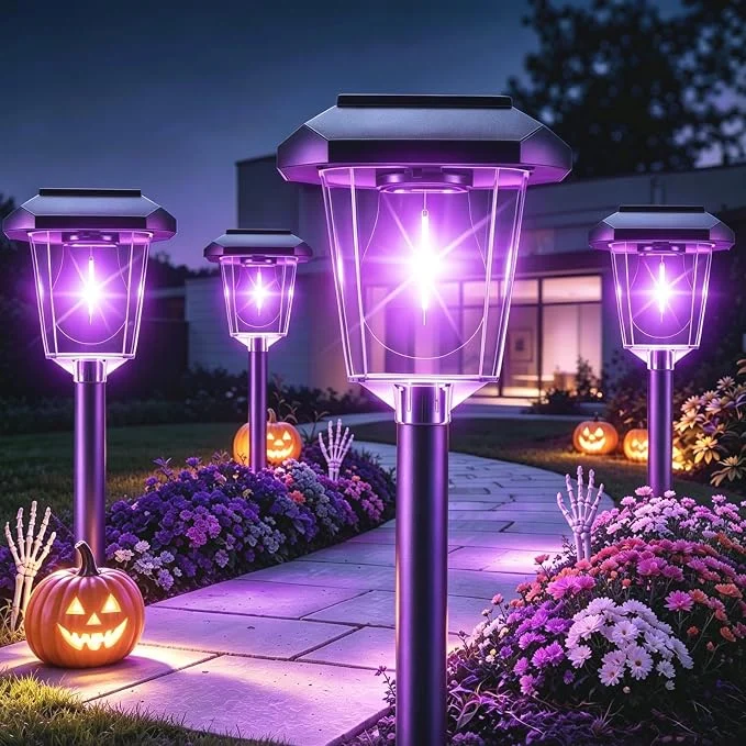 16 Pack Purple Solar Halloween Lights Deal