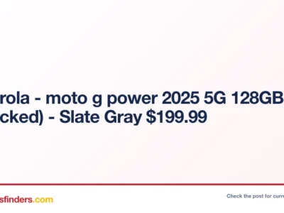 Motorola – moto g power 2025 5G 128GB (Unlocked) – Slate Gray $199.99