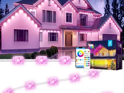 MUCCCUTE 200′ RGB Outdoor Eaves Lights $30.xx at Amazon
