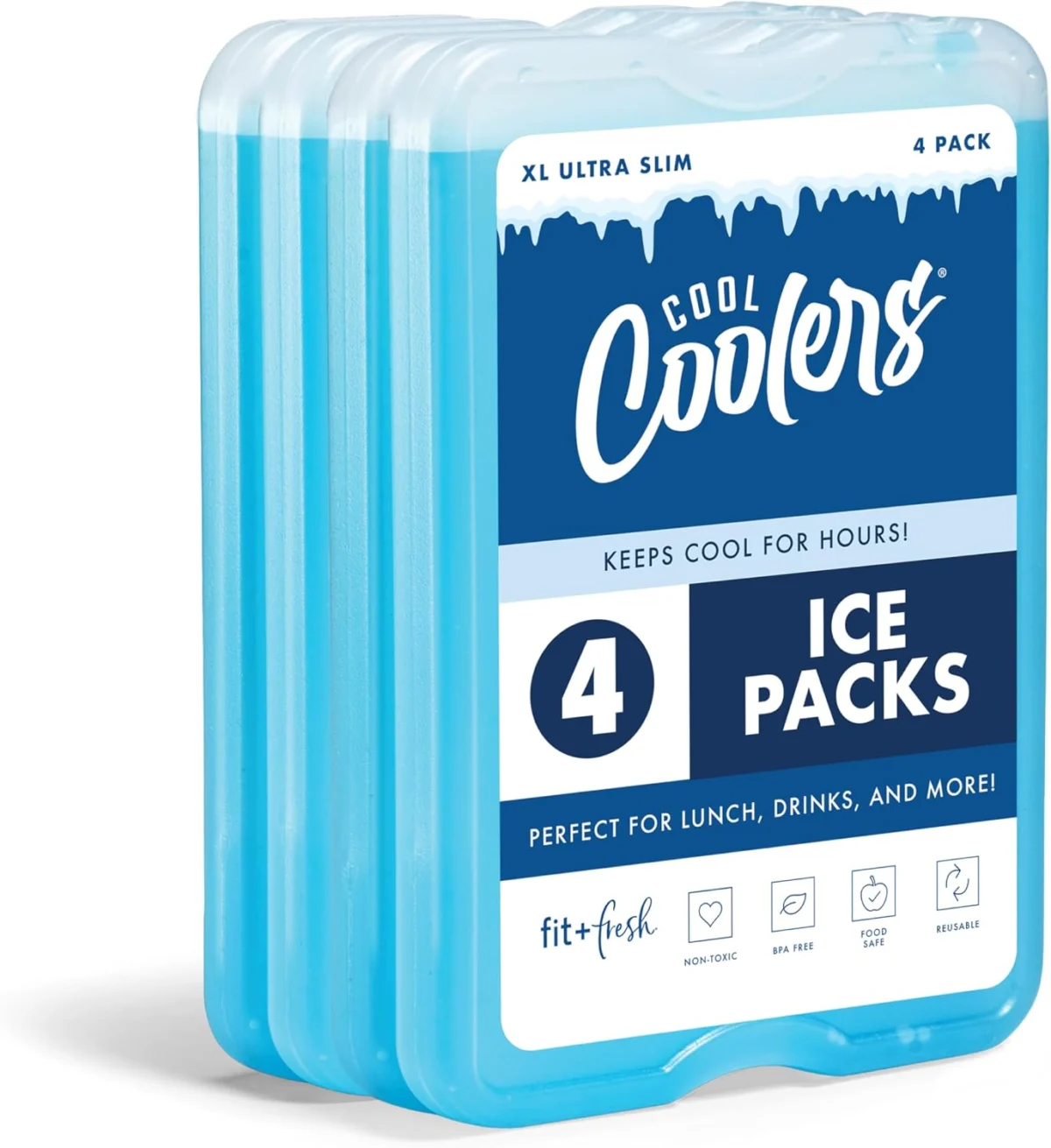 Fit + Fresh Cool Coolers Reusable Slim XL Ice Packs Only $6.xx (Reg.