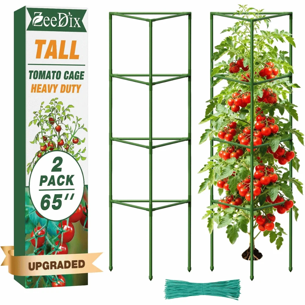 65 Inch Tomato Cages Deal: Save $16.xx at Amazon Online