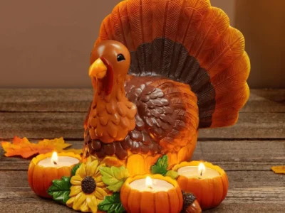 JOYIN Thanksgiving Turkey Candle Holders Deal: Save $30.xx at Amazon