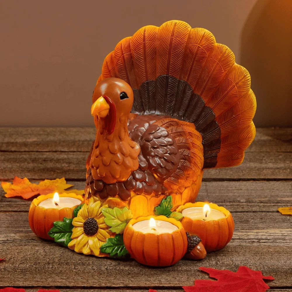 JOYIN Thanksgiving Turkey Candle Holders Deal: Save $30.xx at Amazon