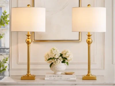 Modern Brass Table Lamp Set of 2 Only $86 (Reg. $289) at Creatorlink