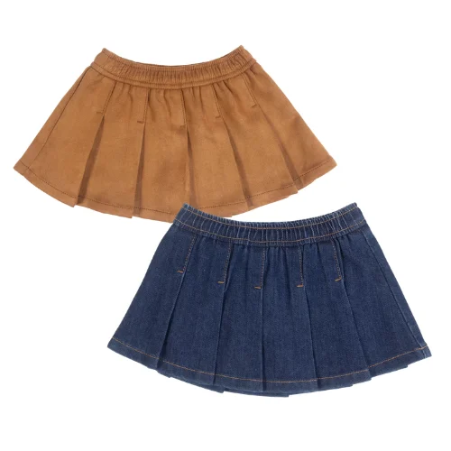 Wonder Nation Toddler Girl Pleated Denim Skort Only $3.95 (Reg.