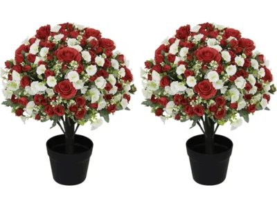 24″ Artificial Potted Flowers Deal: Save $41.xx at Amazon
