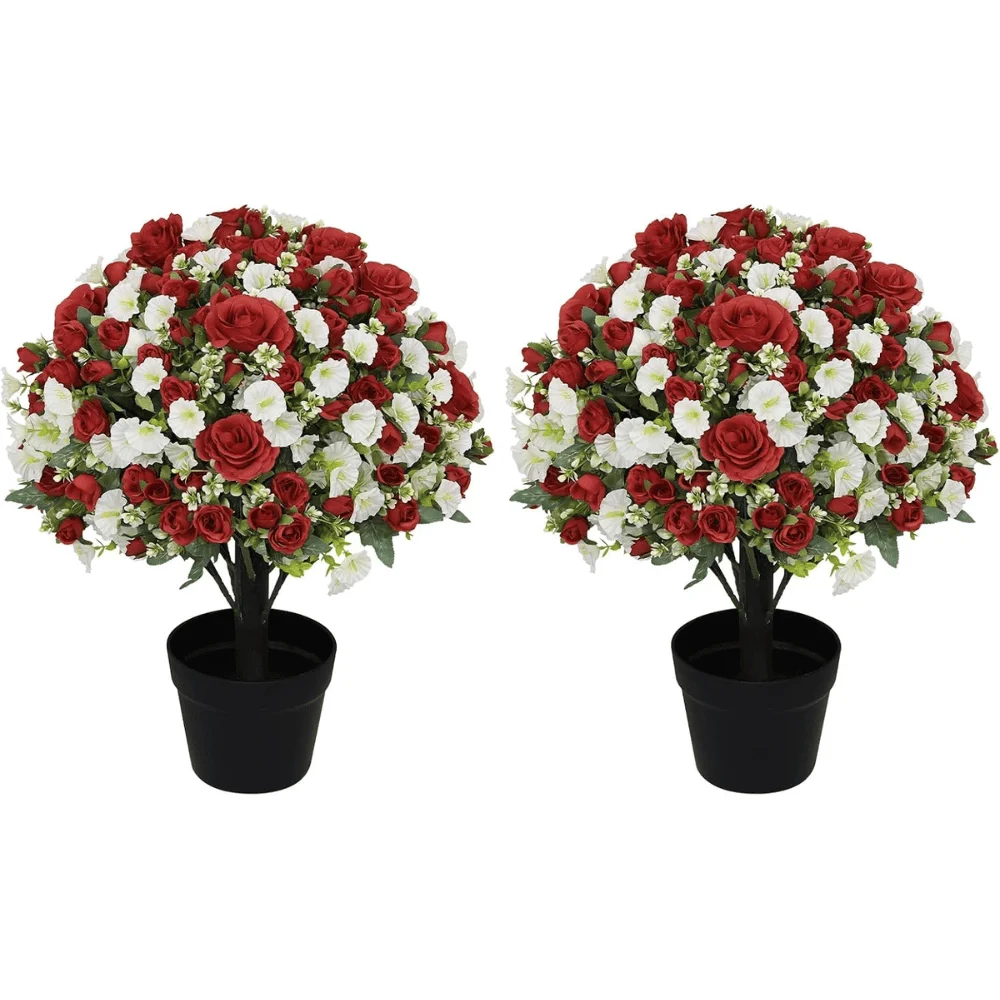 24″ Artificial Potted Flowers Deal: Save $41.xx at Amazon
