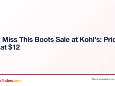 Boots Only $12 (Save Big) at Kohl’s – Limited Time Footwear Deal