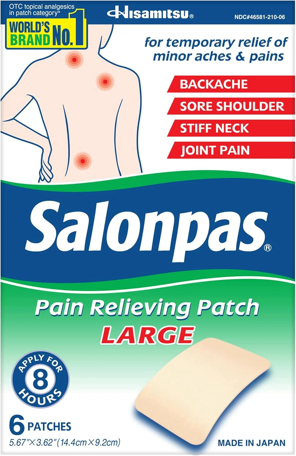 Salonpas Patches 6-Count Box Only $3.xx Shipped at Amazon