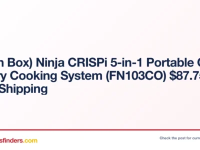 (Open Box) Ninja CRISPi 5-in-1 Portable Glass Air Fry Cooking System (FN103CO) $87.75 + Free Shipping