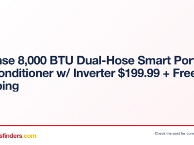 Hisense 8,000 BTU Dual-Hose Smart Portable Air Conditioner w/ Inverter $199.99 + Free Shipping