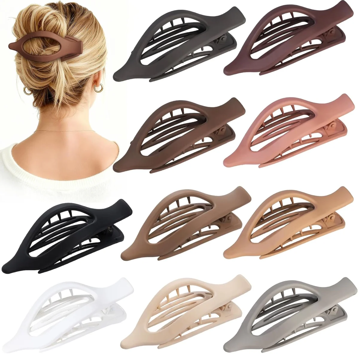 10 Pcs Flat Hair Clips Deal: Save 50%