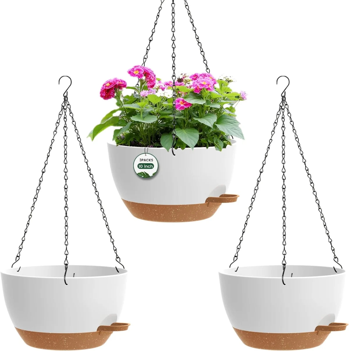 3 Pack Hanging Flower Pots Deal: Save 50%