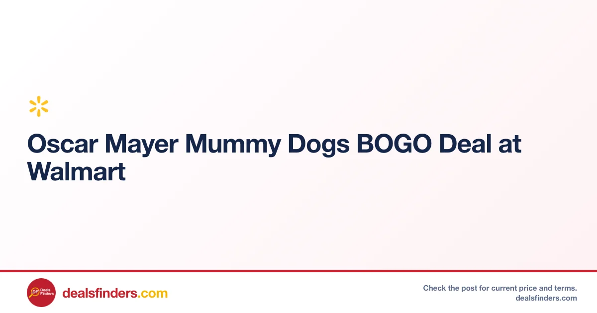 Oscar Mayer Mummy Dogs BOGO Deal at Walmart