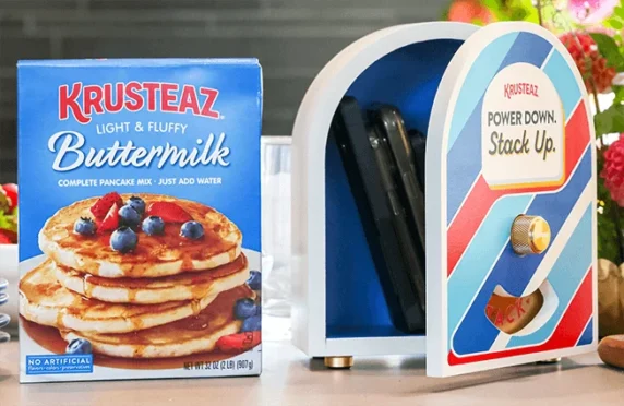 Krusteaz Pancake Pause Box: October 15 Launch, Claim Terms Pending