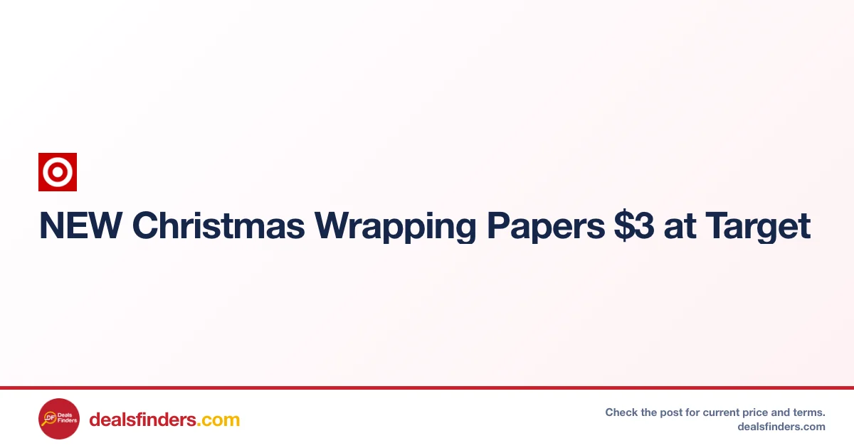 Christmas Holiday Wrapping Papers Just $3 Shipped at Target