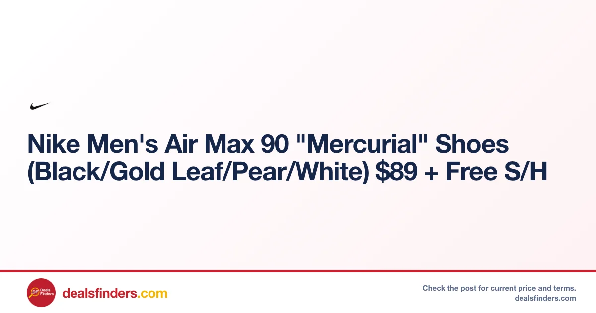 Nike Air Max 90 ‘Mercurial’ Shoes Only $89 at Nike