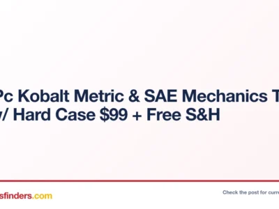 302-Pc Kobalt Metric & SAE Mechanics Tool Set w/ Hard Case $99 + Free S&H