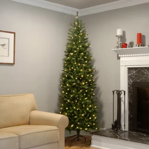 National Tree Company 7.5ft Pre-Lit Kingswood Fir Slim Christmas