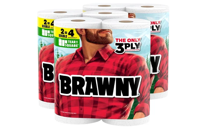 Brawny Paper Towels 6 Double Rolls Deal: Save $19