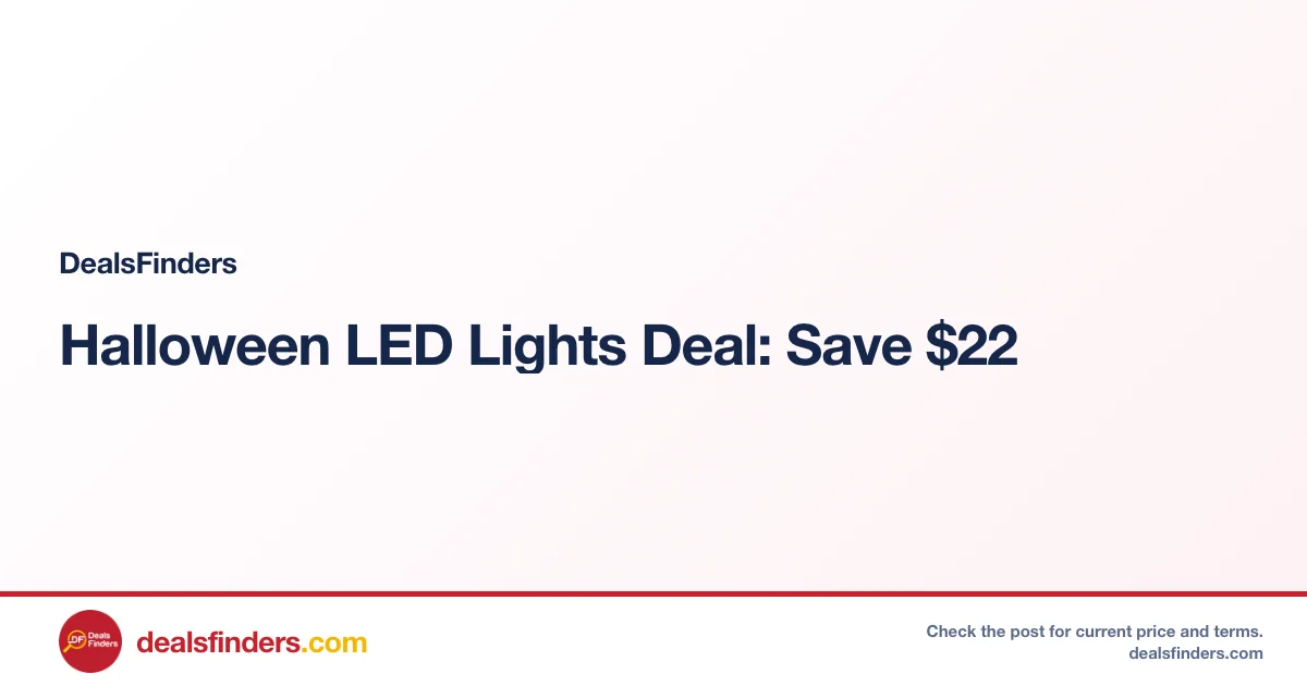 Halloween LED Lights Deal: Save $22.xx
