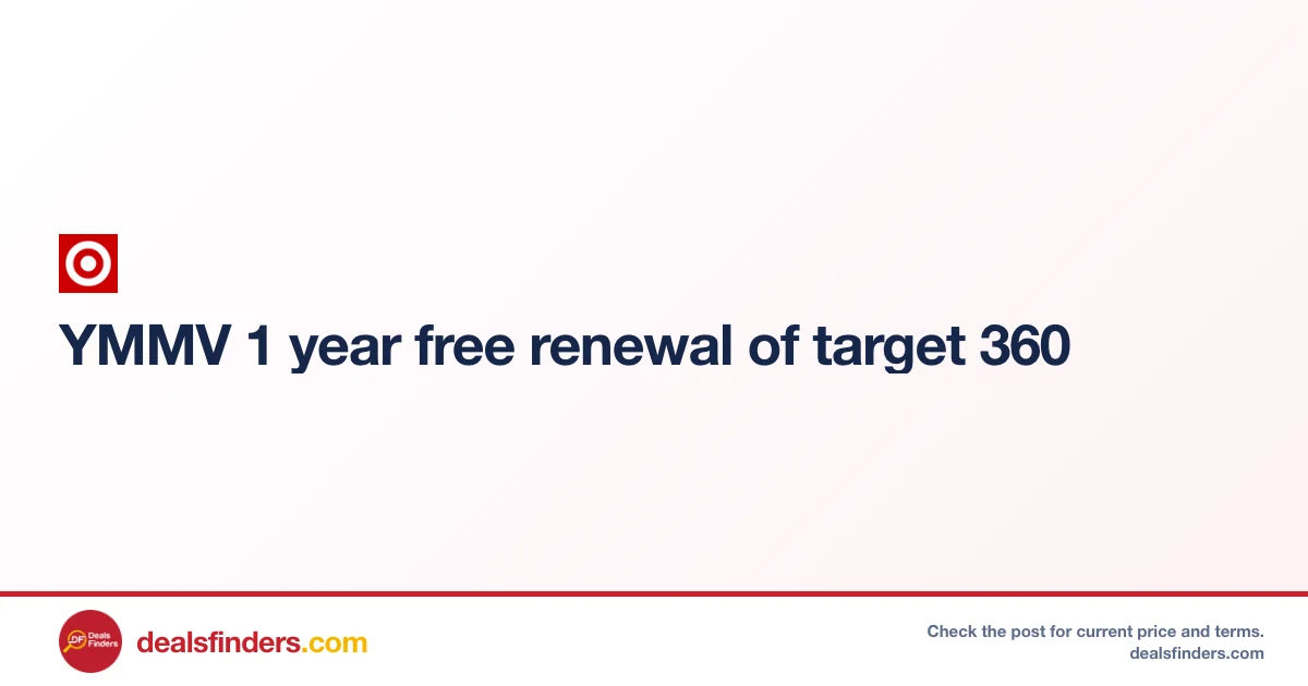 Target Circle 360 Deal: Free 1-Year Renewal at Target