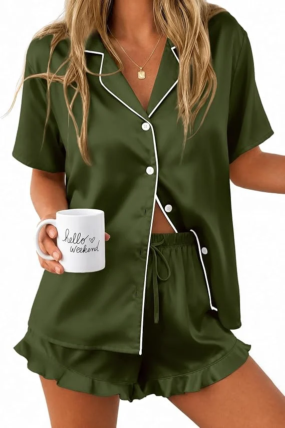Ekouaer Women’s Silk Satin Pajama Deal: Save $15.01