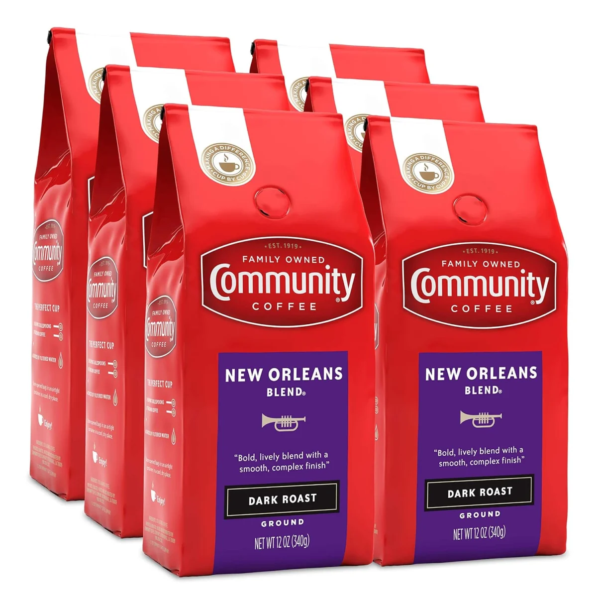6-Pack 12oz Community Coffee Ground Coffee $26.xx