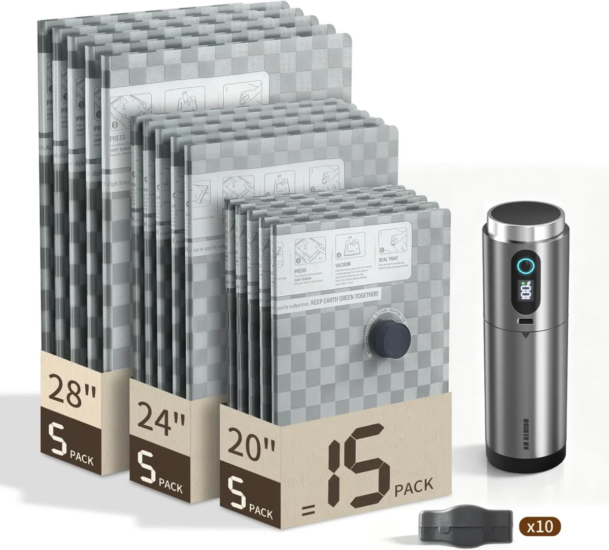 Travel Vacuum Bag Set $16.xx (Reg. $37) at Amazon