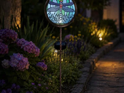 2-Pack anyperfect Solar Dragonfly Garden Stake Lights $18.xx at Amazon