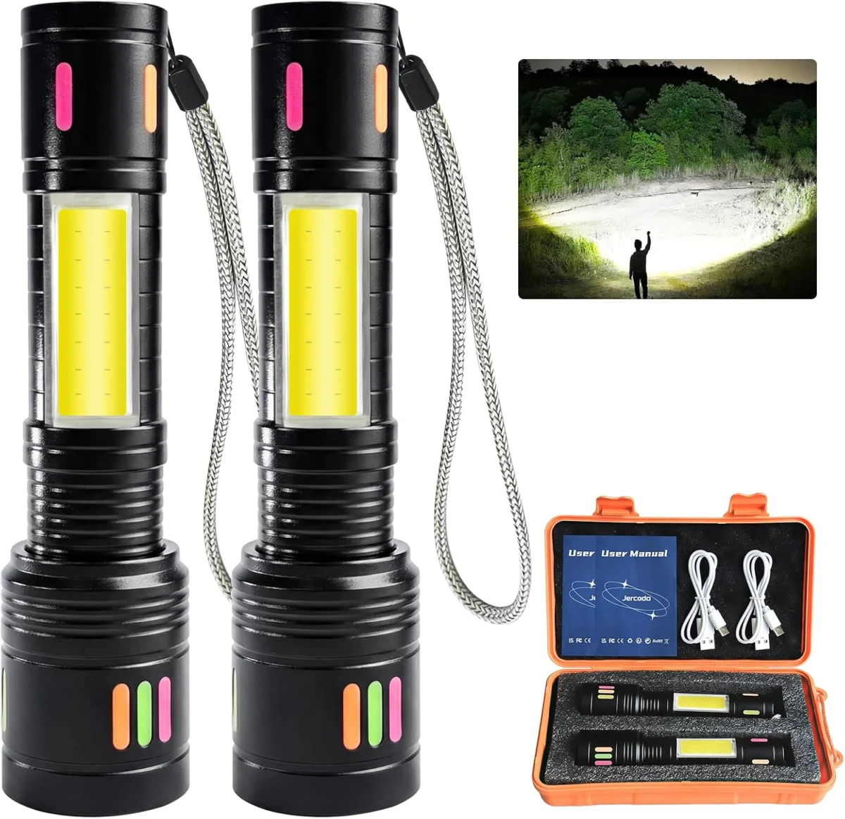 Jercoda 5″ Aluminum Body Flashlight Only $12.xx at Amazon