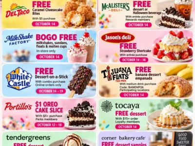 National Dessert Day 2026: October 14 Freebies and Dessert Deals