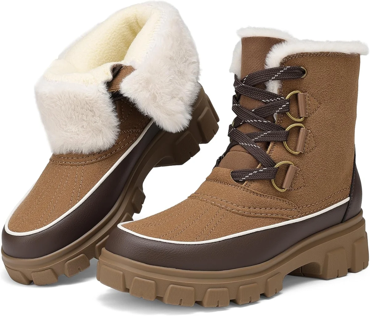 Women’s Lace Up Ankle Snow Boots Only $32.xx (Reg. $53) at Amazon